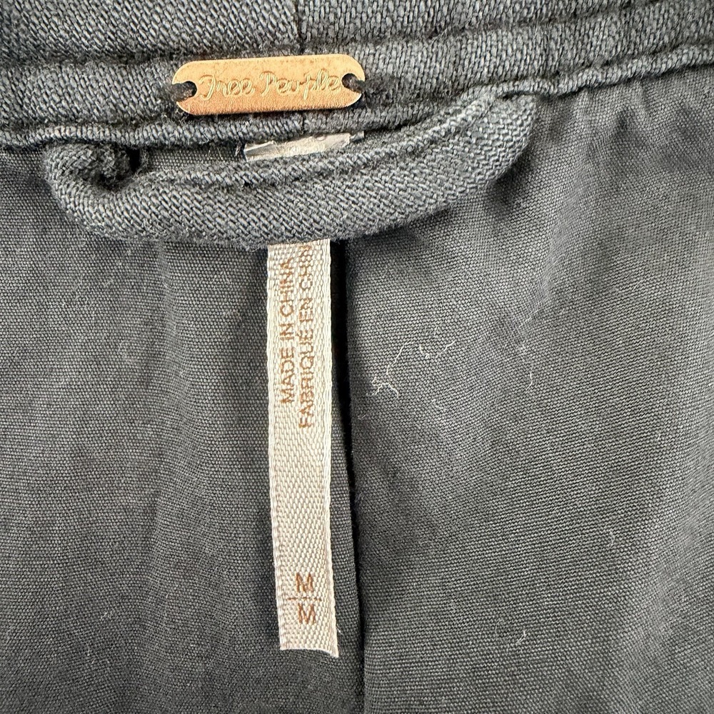 Free People black Cotton Utility Belted Jacket Womens XS Lightweight - Picture 8 of 11